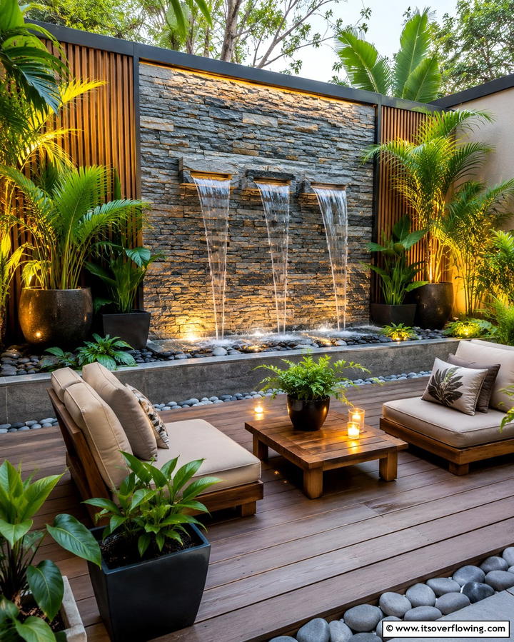 Water Features for Serenity - 25 Deck Decorating Ideas for a Stunning Outdoor Space