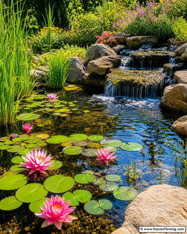 Water Garden - 21 Beautiful Garden Ideas to Transform Your Outdoor Space