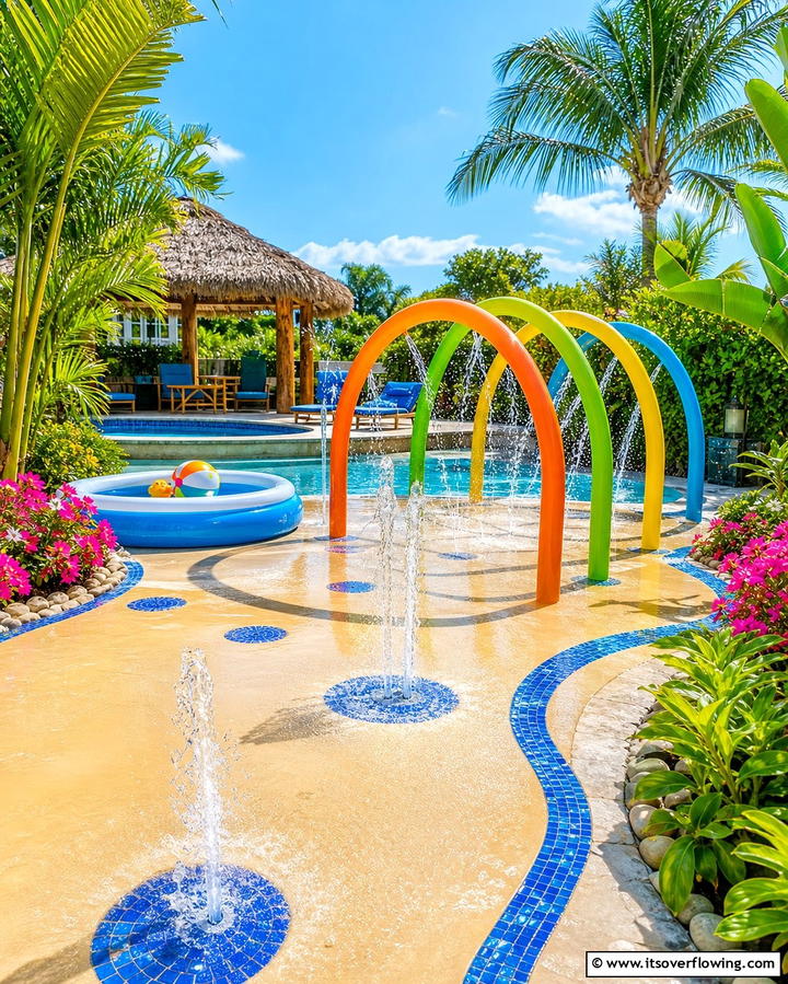 Water Play Oasis - 25 Backyard Playground Ideas for Kids