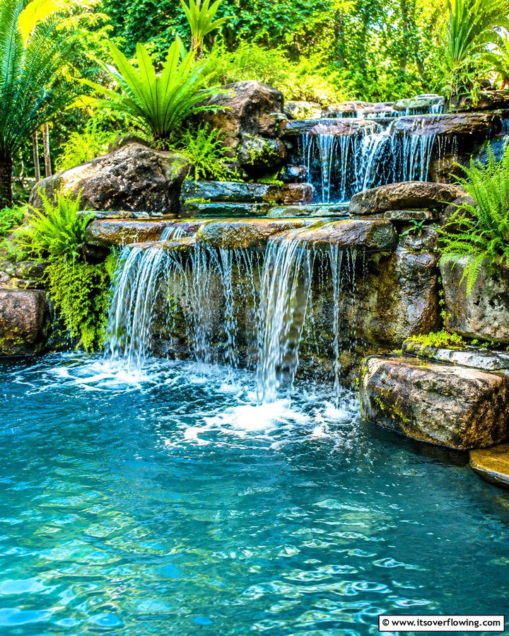 Waterfall Features for a Natural Touch - 25 Lagoon Pool Design Ideas for a Tropical Backyard Retreat