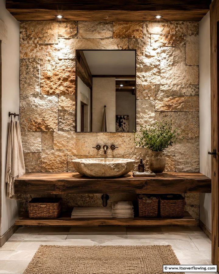 Waterfall Shower Feature - 25 Large Bathroom Ideas for a Luxurious Retreat