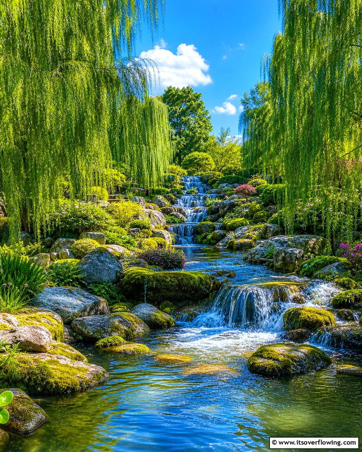 Waterfall Streams - 25 Pond Landscaping Ideas for a Tranquil Backyard