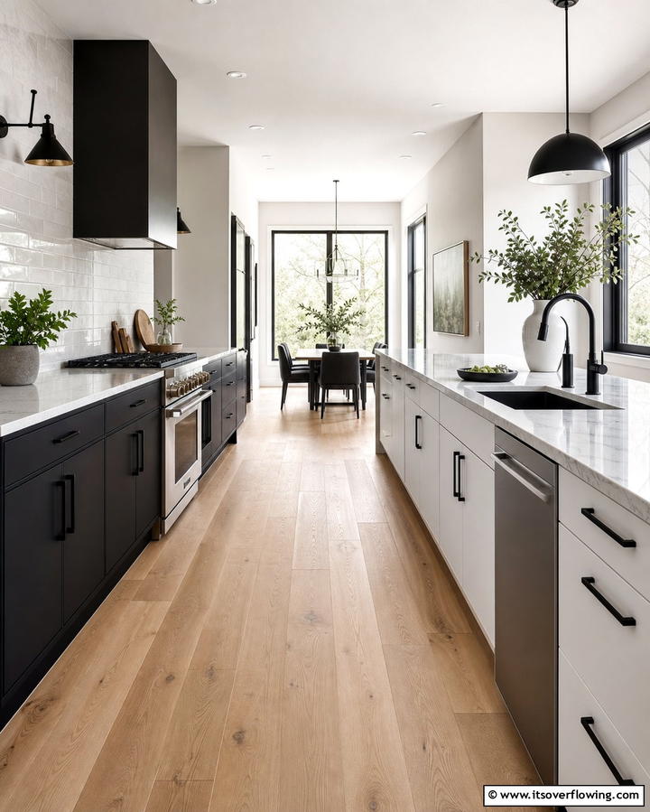 Waterproof Engineered Wood - 25 Kitchen Flooring Ideas for Durability and Style