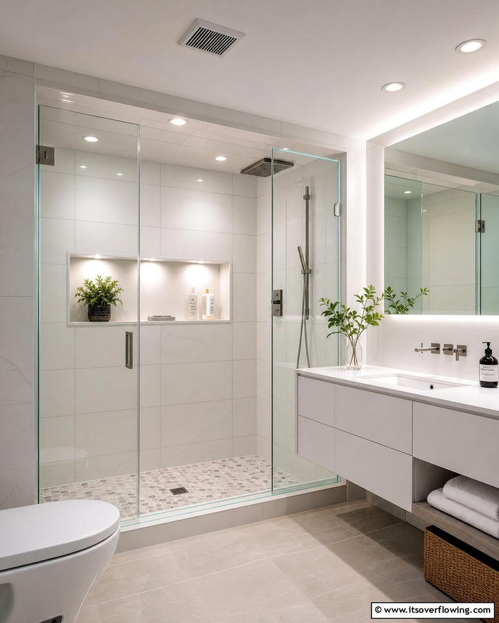 Waterproof LED Lights for Safety - 20 Small Bathroom Lighting Ideas for a Bright and Spacious Feel