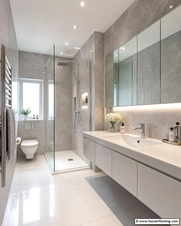 Waterproof PVC Panels - 25 Bathroom Wall Paneling Ideas for a Luxurious Look