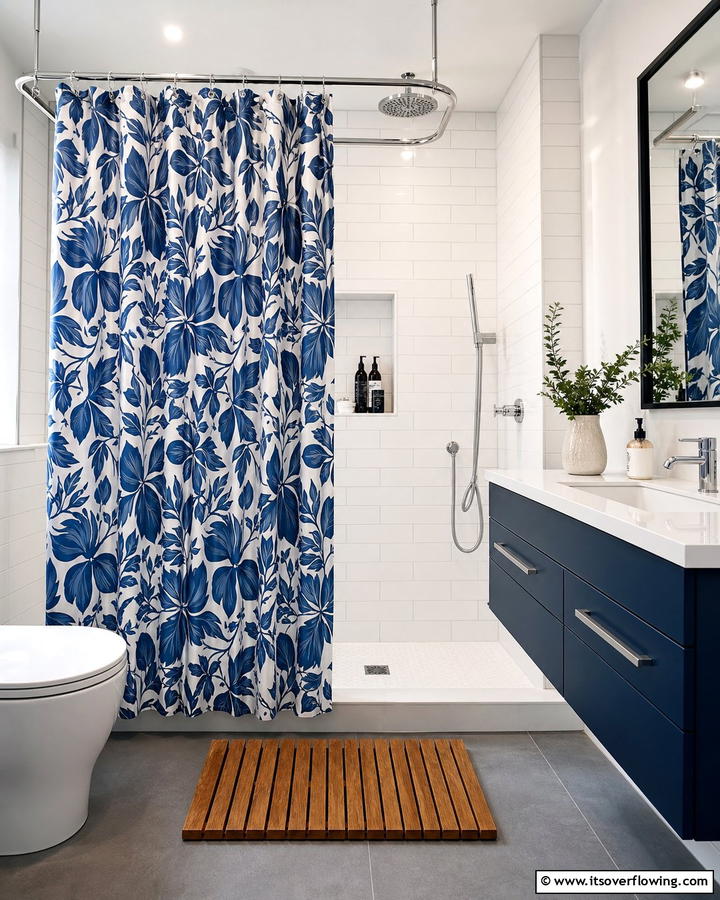 Waterproof Shower Curtains for Practicality - 25 Bathroom Curtain Ideas for Privacy and Style