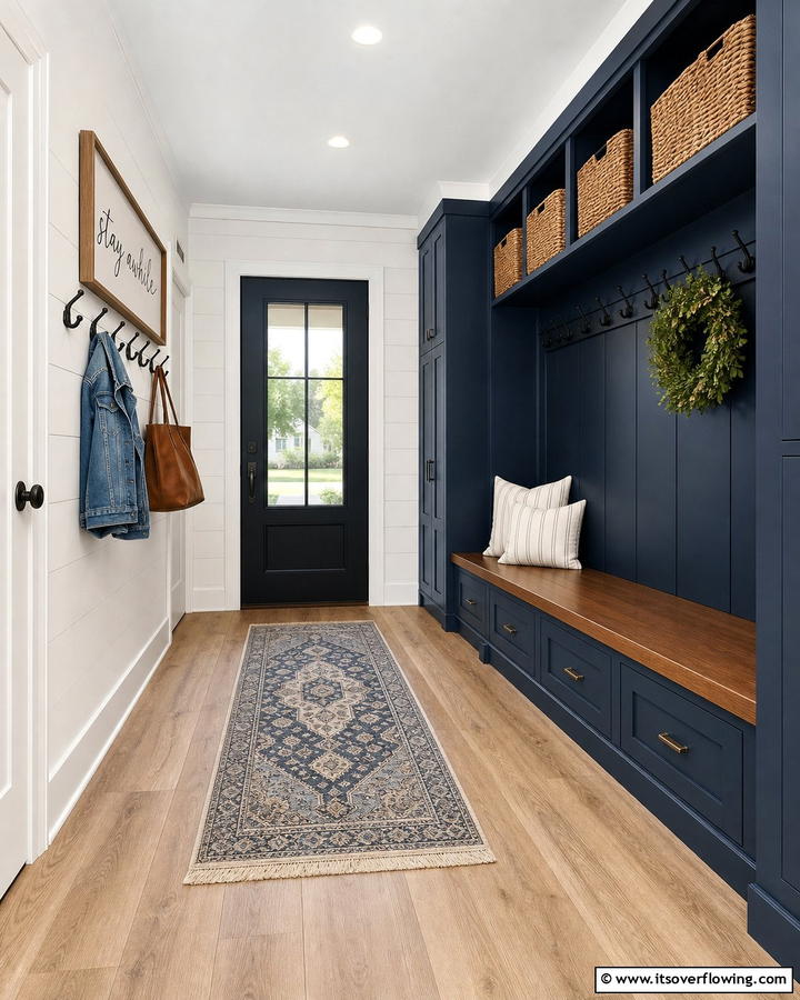 Waterproof Vinyl Planks - 20 Mudroom Floor Ideas to Elevate Your Entryway