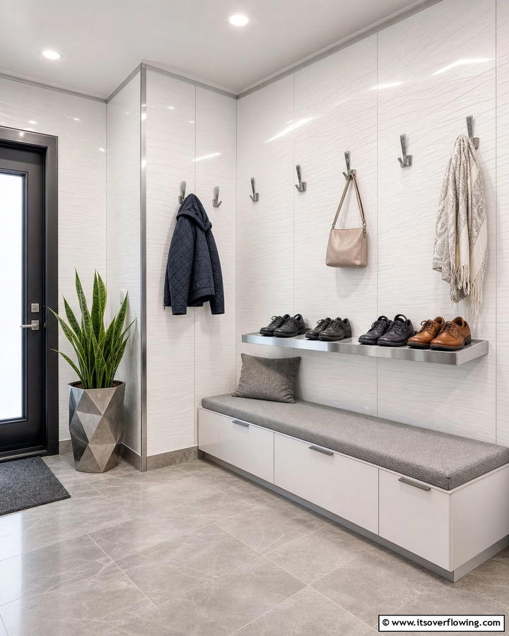 Waterproof Wall Panels - 25 Boot Room Ideas for Organized Entryways