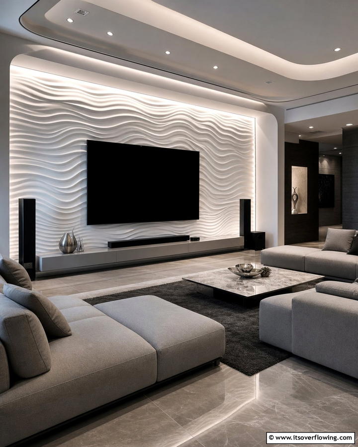 Wavy 3D Textures - 25 Wall Texture Ideas to Transform Your Interior Design