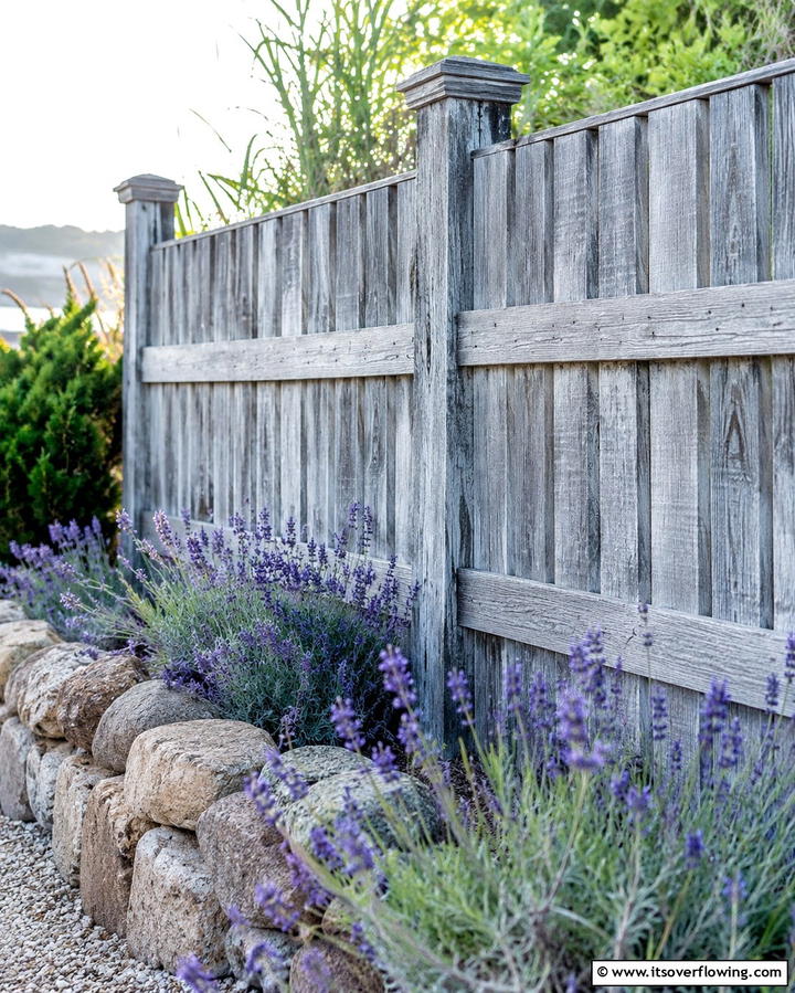 Weathered Gray Finish - 25 Fence Painting Ideas to Refresh Your Outdoor Space