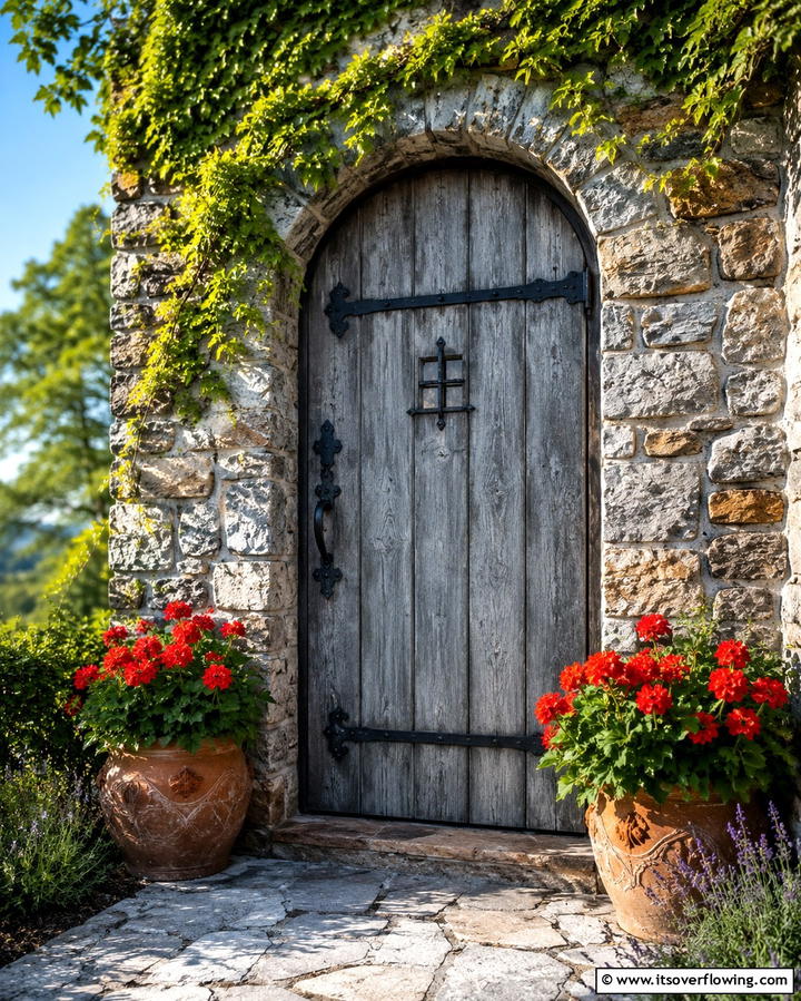 Weathered Grey for Rustic Appeal - 25 Grey Front Door Ideas for a Chic and Modern Entryway