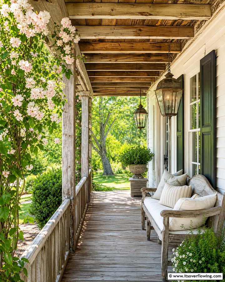 Weathered Wood Elements - 30 Southern Front Porch Ideas for Welcoming Outdoor Spaces