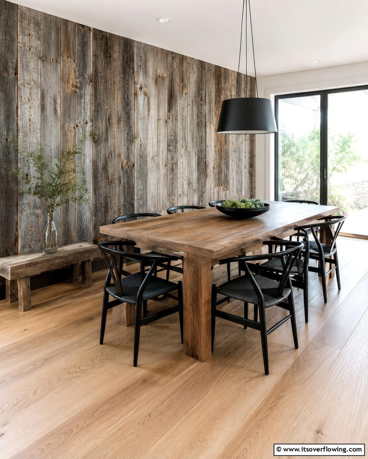 Weathered Wood Warmth - 30 Rustic Barnwood Accent Wall Ideas to Transform Your Space