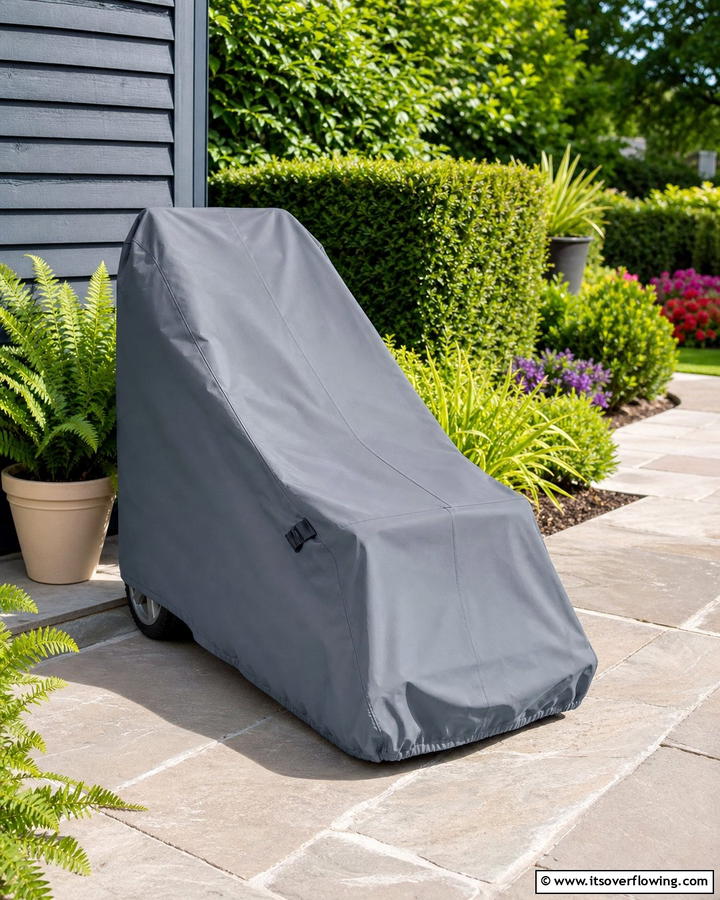 Weatherproof Covers - 20 Smart Lawn Mower Storage Ideas for Your Garden