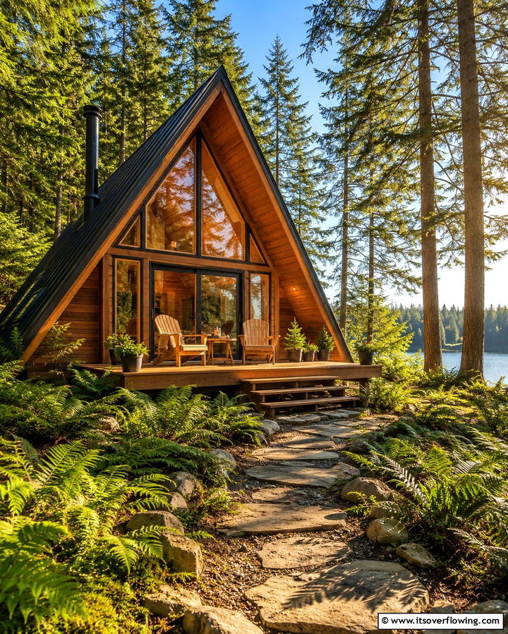 Weekend Getaway to a Cozy Cabin - 30 Romantic Wedding Anniversary Celebration Ideas