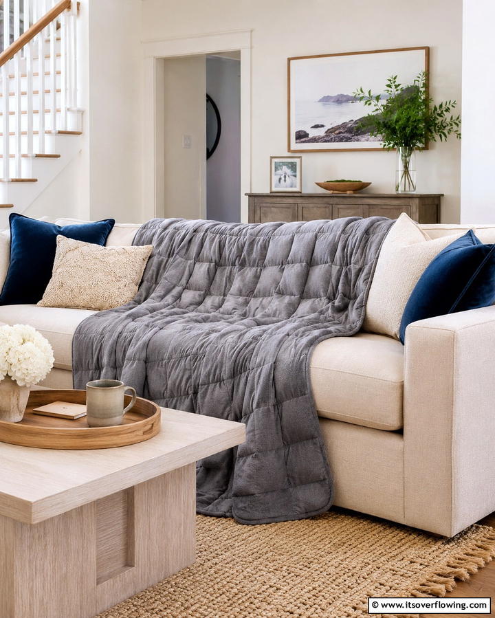 Weighted Blankets for Relaxation - 20 Snug Room Ideas for a Cozy and Inviting Space