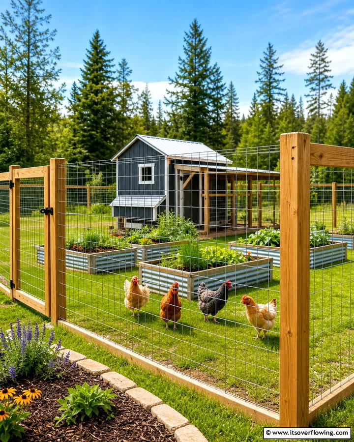 Welded Wire Fence - 25 Temporary Fence Ideas for Versatile Outdoor Spaces