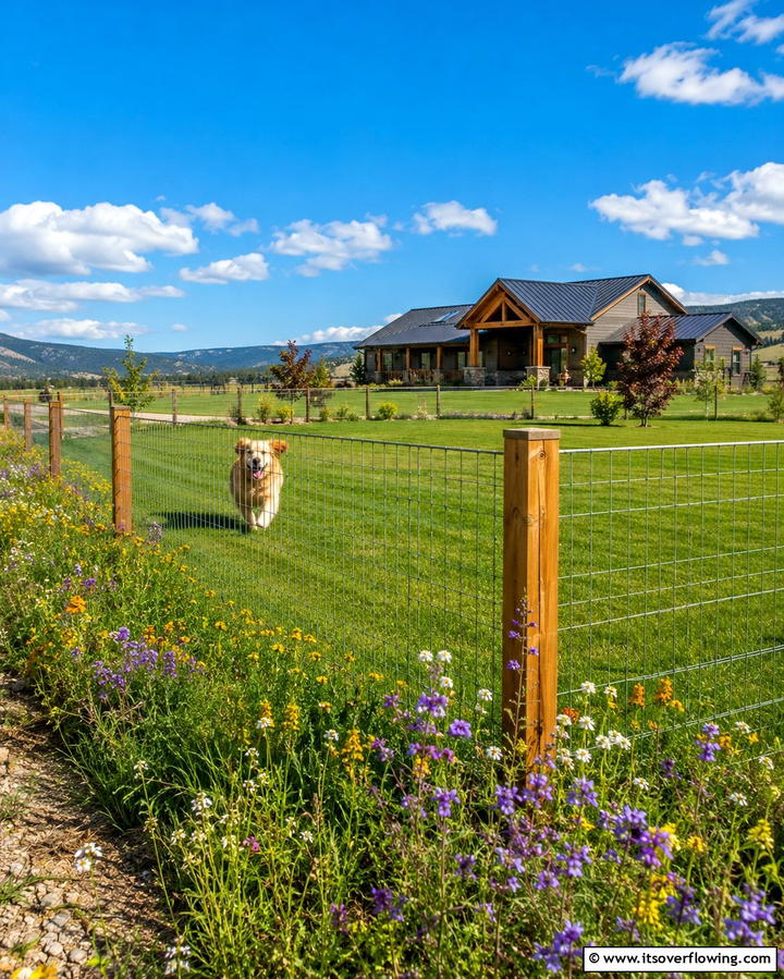 Welded Wire Fence - 25 Dog Fence Ideas for a Safe and Stylish Yard
