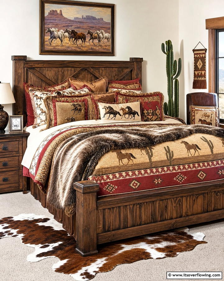 Western Inspired Bedding - 20 Creative Cowboy Room Decor Ideas for a Rustic Look