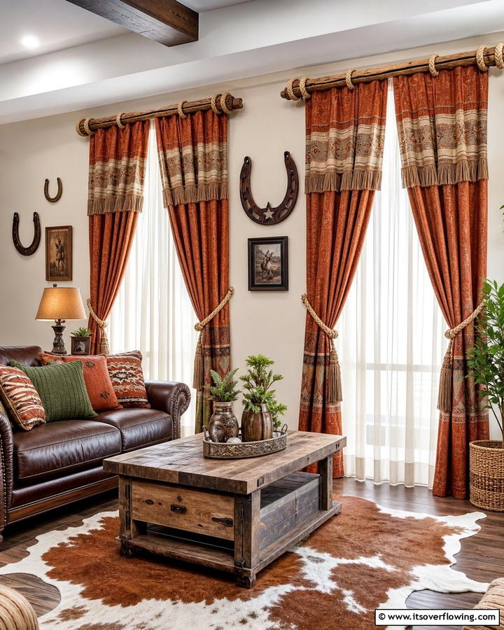 Western Style Curtains - 20 Creative Cowboy Room Decor Ideas for a Rustic Look