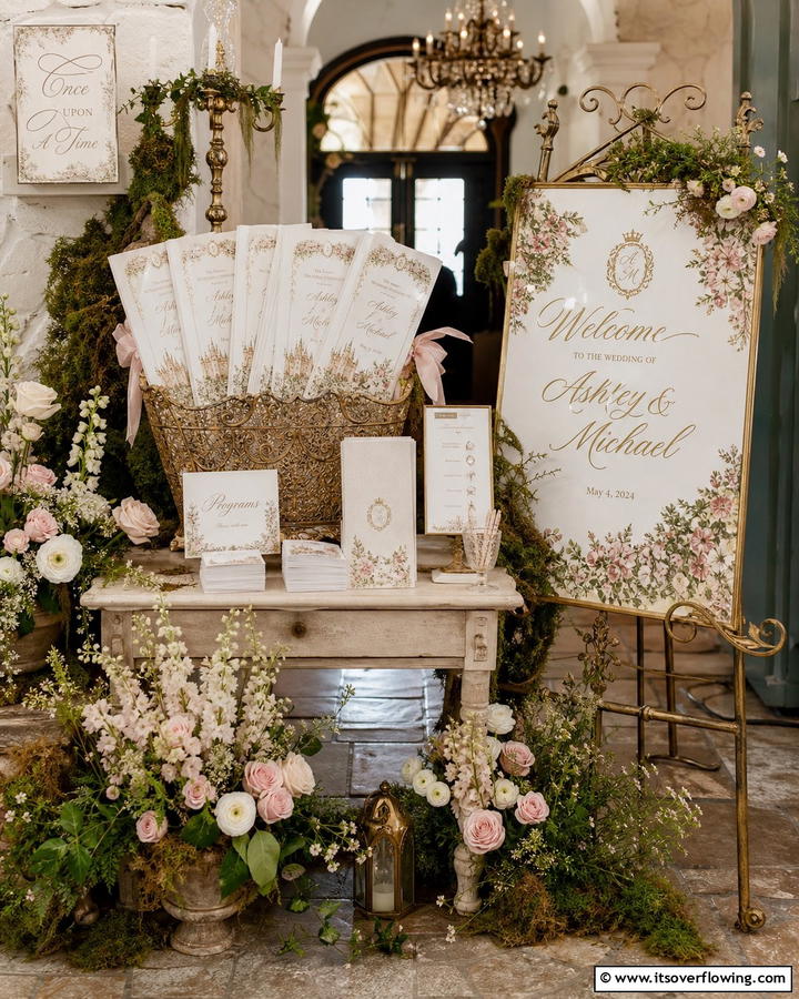 Whimsical Ceremony Program - 30 Magical Disney Wedding Ideas for Your Dream Day