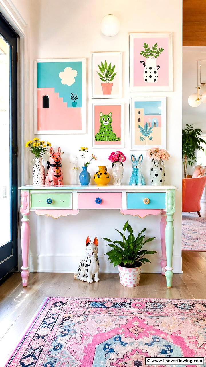 Whimsical Details - 30 Console Table Decor Ideas- Elevate Entryways and Halls