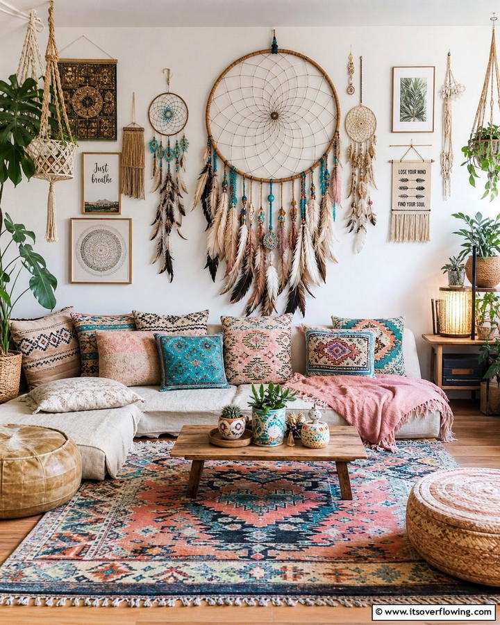 Whimsical Dreamcatchers - 20 Gypsy Bohemian Living Room Ideas for Free Spirits