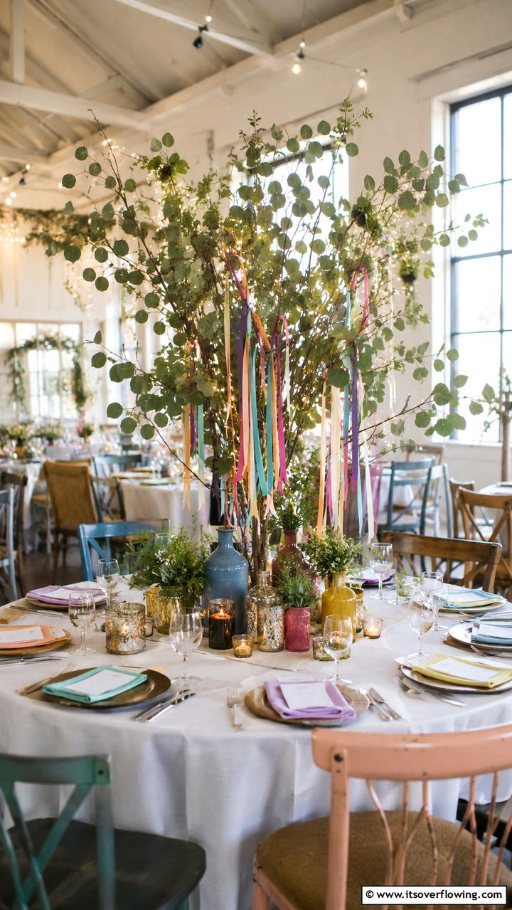 Whimsical Eucalyptus Fusion - 30 Eucalyptus Wedding Centerpieces for Natural Elegance