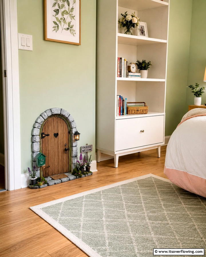 Whimsical Fairy Door Decor - 30 Enchanting Fairy-Themed Bedroom Designs for Whimsical Spaces