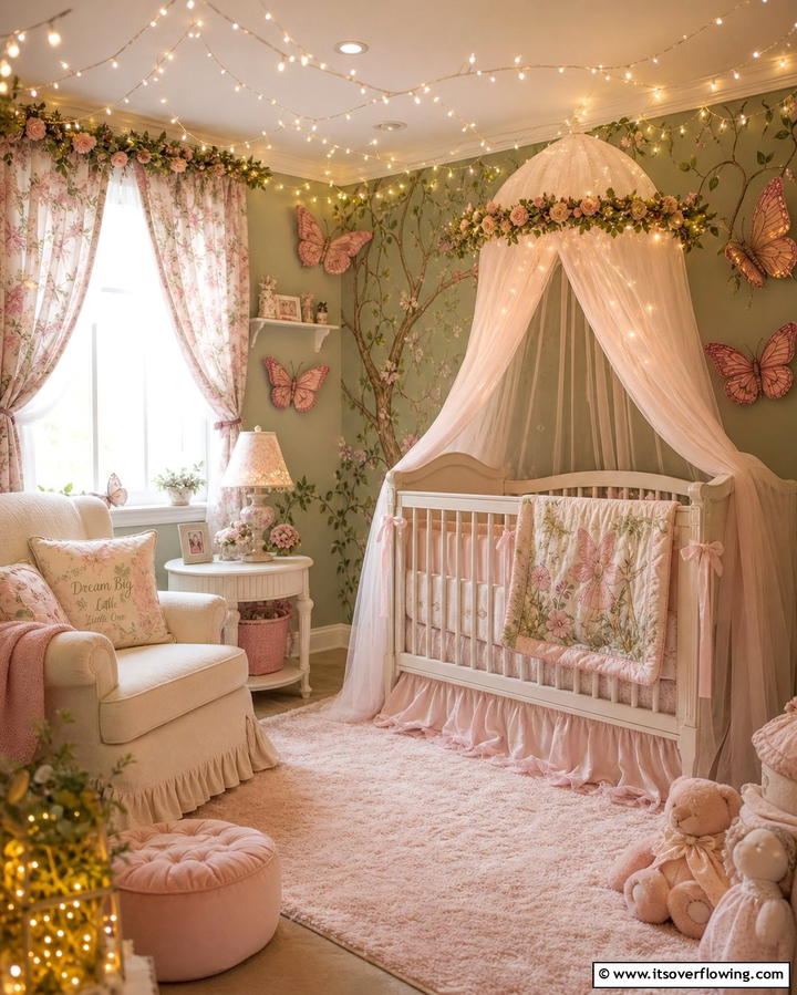 Whimsical Fairy Garden - 25 Baby Girl Nursery Ideas for a Dreamy Space