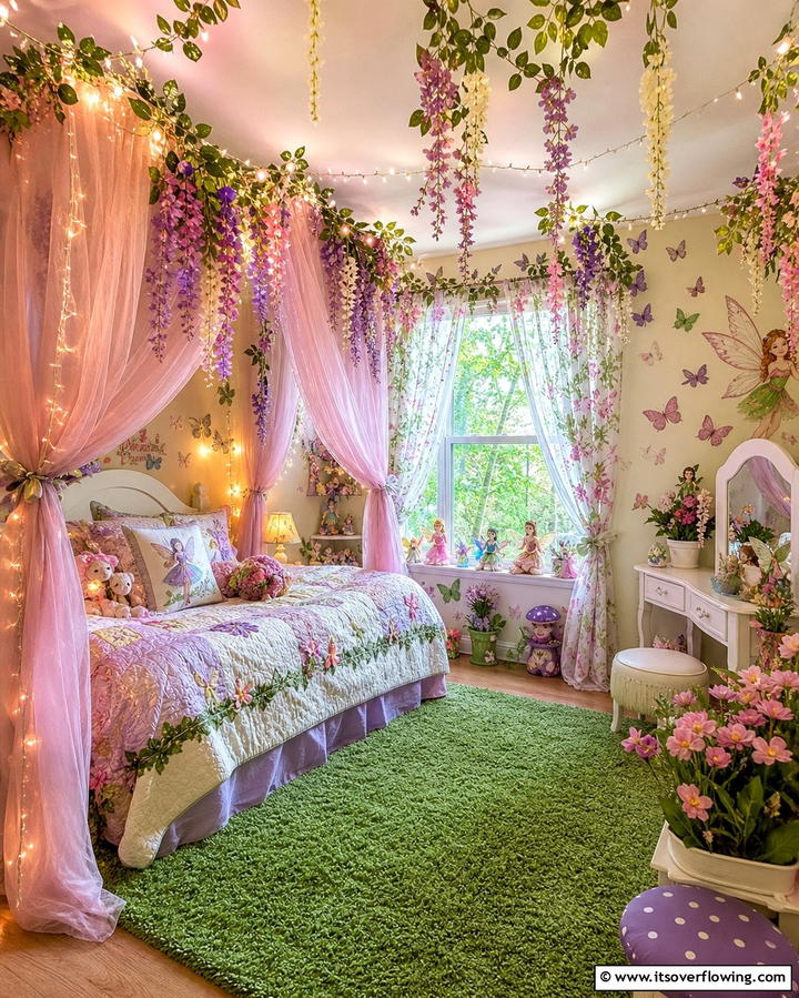 Whimsical Fairy Garden - 25 Fantasy Bedroom Ideas for a Magical Escape