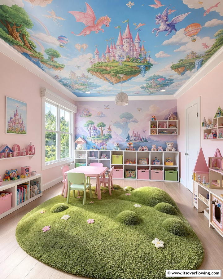 Whimsical Fairytale - 30 Artistic Ceiling Murals to Inspire Unique Interior Designs