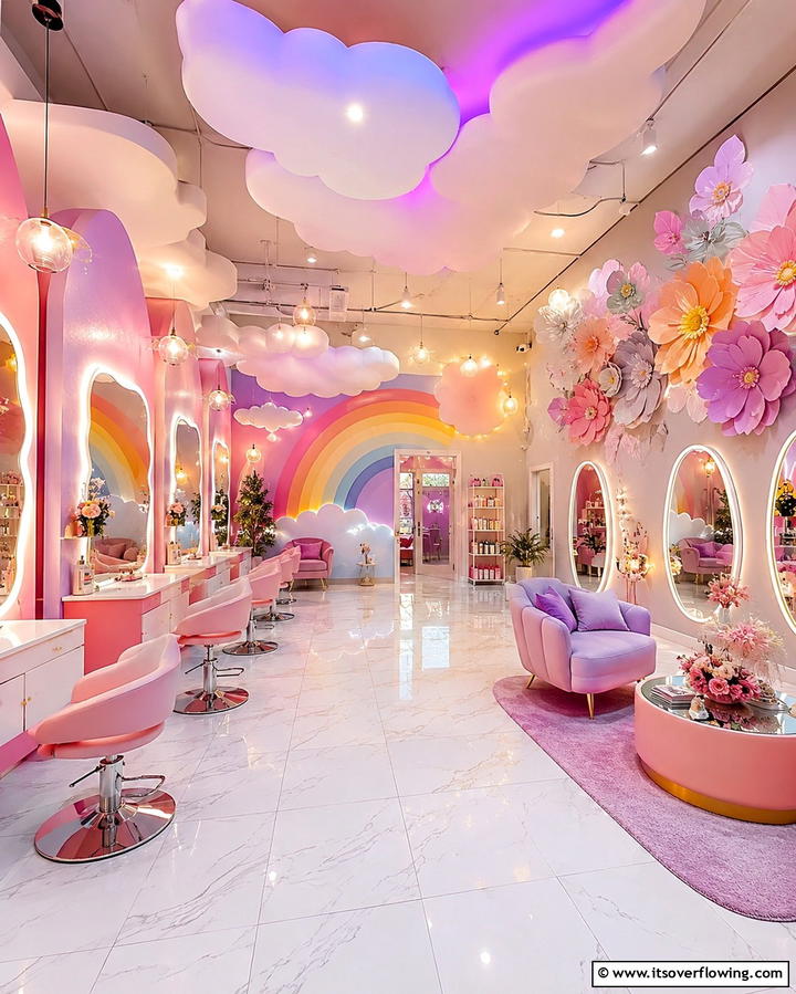 Whimsical Fantasy Salon - 30 Salon Interior Design Ideas for a Chic Beauty Space