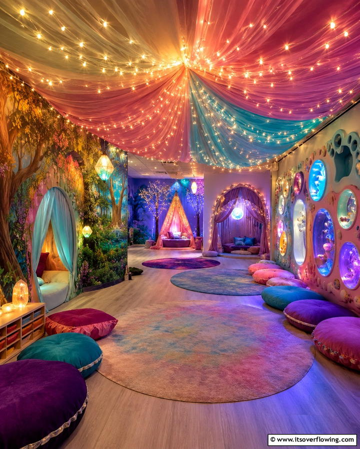 Whimsical Fantasy Sensory Den - 30 Sensory Room Ideas for Calming and Stimulating Spaces