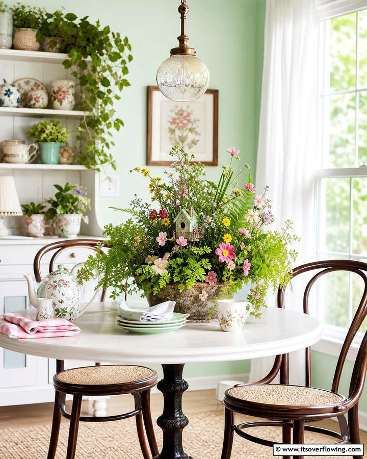 Whimsical Garden Centerpiece - 21 Flower Centerpiece Ideas for Elegant Tablescapes