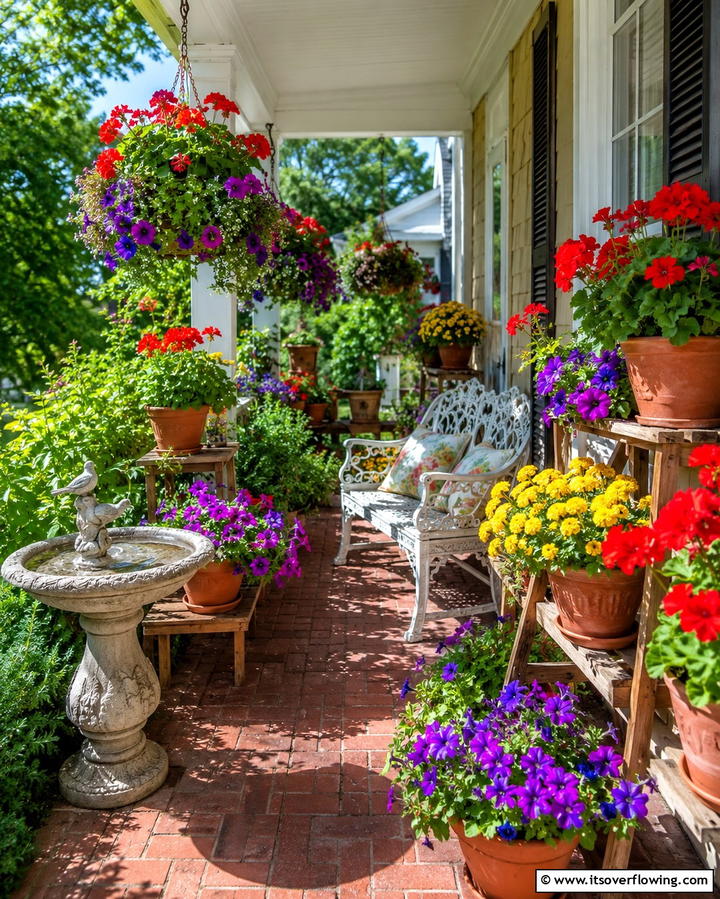 Whimsical Garden Escape - 25 Side Porch Ideas to Enhance Your Outdoor Living Space