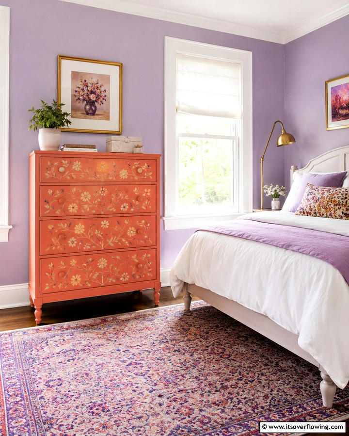 Whimsical Painted Furniture - 30 Vibrant Boho Teen Bedroom Ideas for Creative Self-Expression