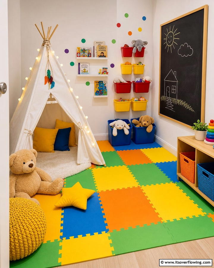 Whimsical Play Area - 21 Corner Decoration Ideas to Utilize Empty Spaces