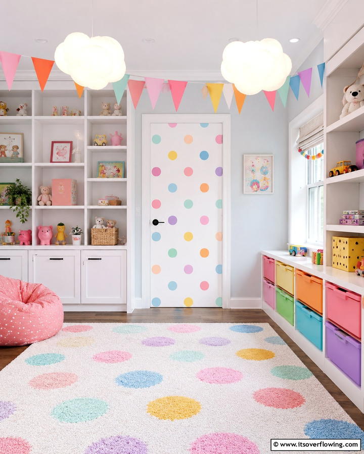 Whimsical Polka Dots - 25 Door Painting Ideas to Add Personality to Your Home
