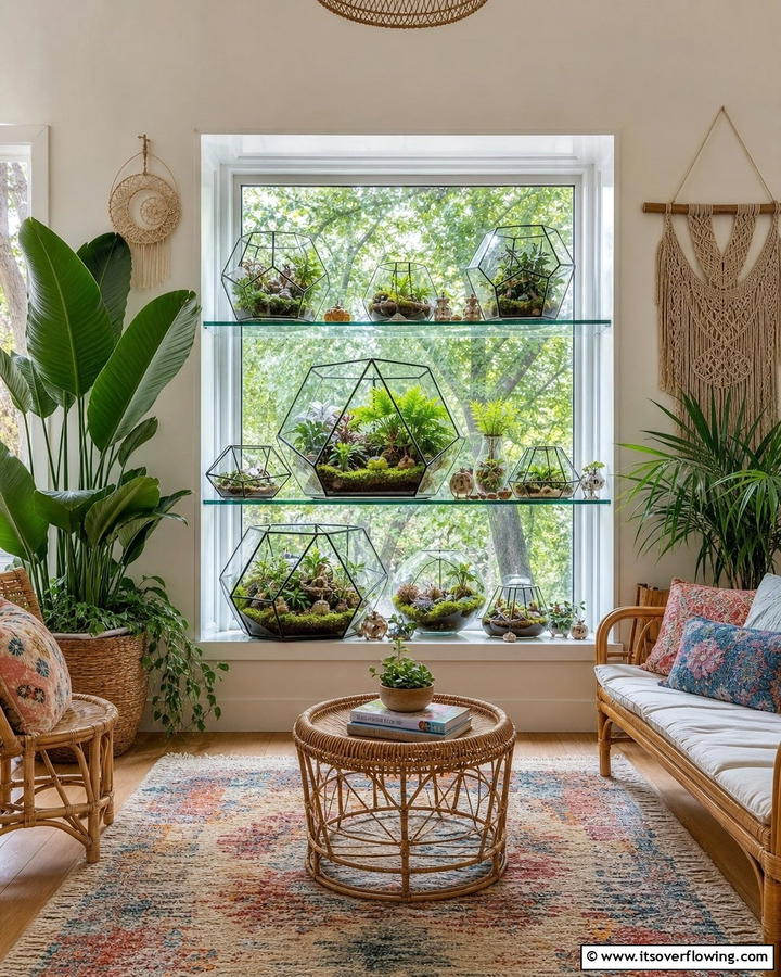 Whimsical Terrarium - 20 Garden Window Ideas to Brighten Your Indoor Space