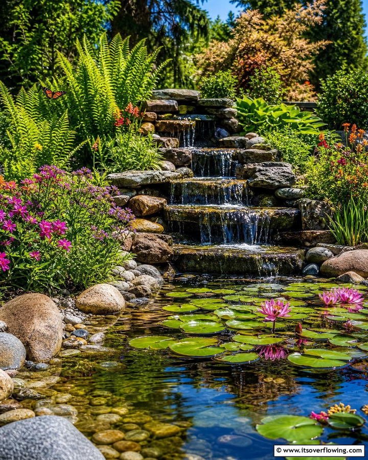 Whispering Water Feature - 21 Secret Garden Ideas to Create a Enchanting Outdoor Oasis