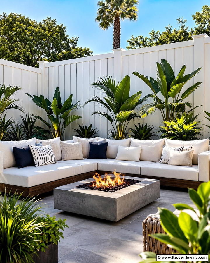 White Board on Board Fence - 20 White Privacy Fence Ideas for a Classic Look
