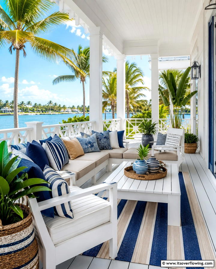 White Deck with Multi Level Design - 25 White Deck Ideas for a Stunning Outdoor Space