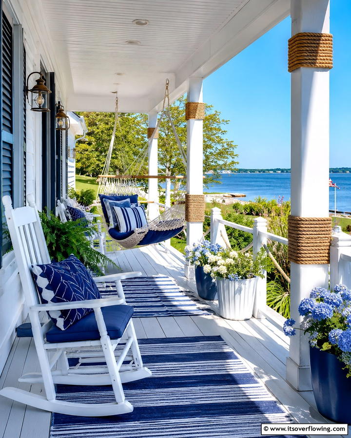 White Deck with Outdoor Lighting - 25 White Deck Ideas for a Stunning Outdoor Space