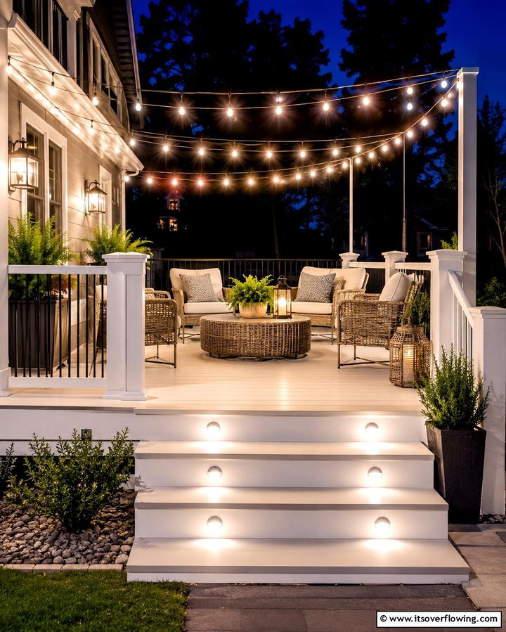White Deck with Pergola - 25 White Deck Ideas for a Stunning Outdoor Space