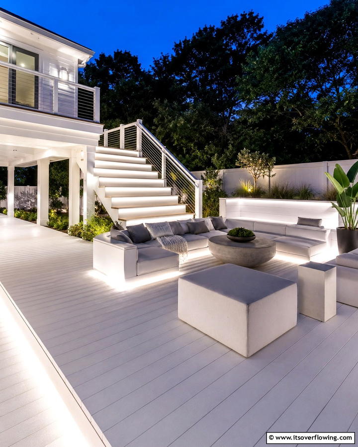 White Deck with a Modern Twist - 25 White Deck Ideas for a Stunning Outdoor Space