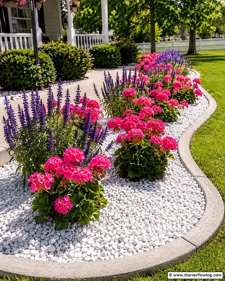 White Rock Flower Beds - 25 White Rock Landscaping Ideas for a Clean Look