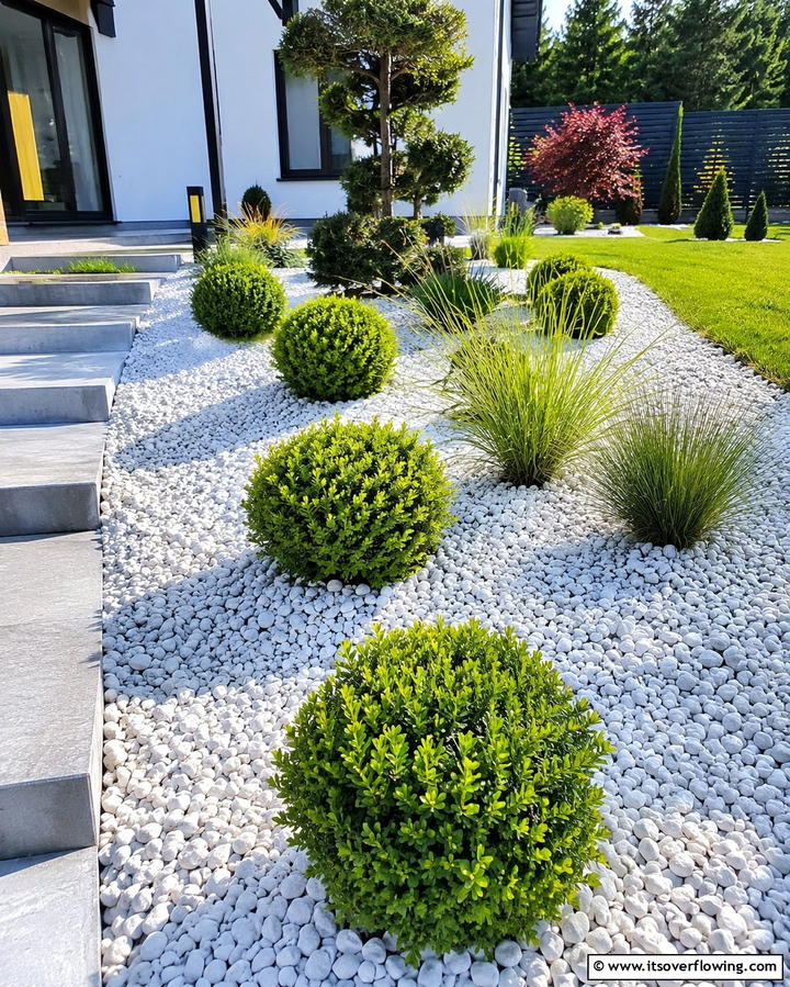 White Rock Mulch - 25 White Rock Landscaping Ideas for a Clean Look