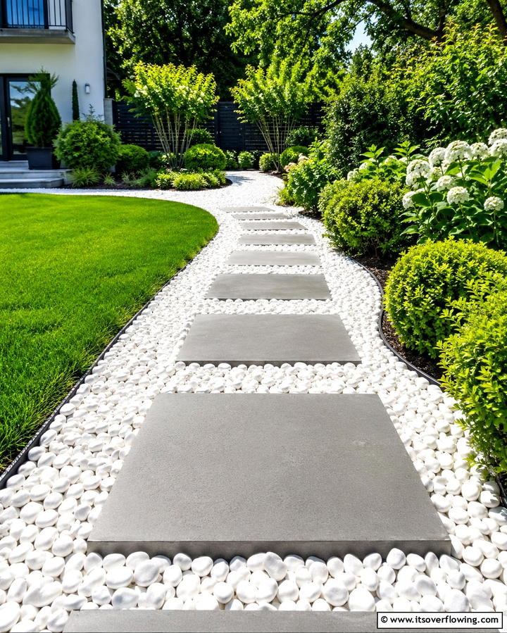 White Rock PathwaysExact - 25 White Rock Landscaping Ideas for a Clean Look