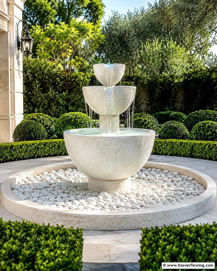 White Rock Water Features - 25 White Rock Landscaping Ideas for a Clean Look